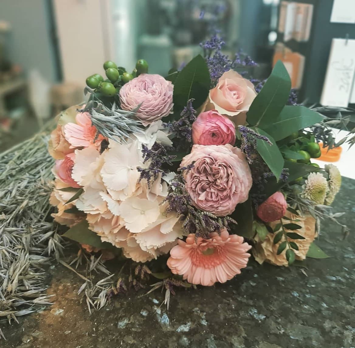 Roze pastel boeket